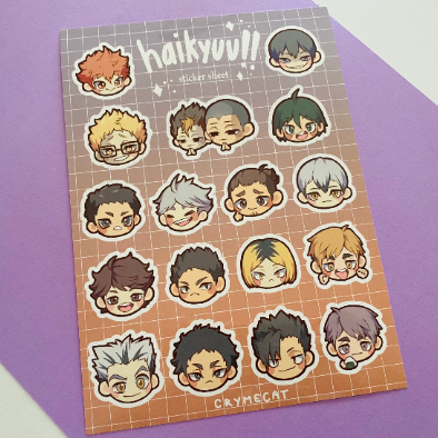 H Q !! Sticker Sheet